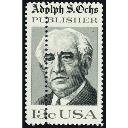 1700, Mint NH 13¢ With Double Perforations Error * Stuart Katz
