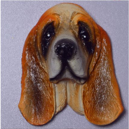 Dog Head Magnetic Refrigerator Magnet Decoration