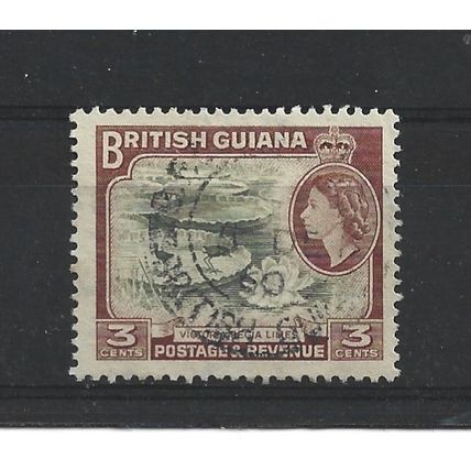 BritishGuiana.SG333 4c Victoria Regia Water-lilies.Fine Used.Nov24g