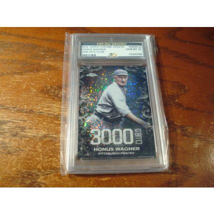2016 Topps Chrome Update, Graded Gem Mint 10, HONUS WAGNER, 3000 Hits Club