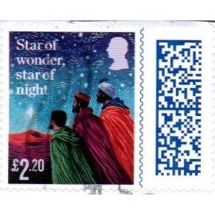 2023 Christmas. £2-80 Value. Three Kings. Self Ad Die Cut. Fine Used On Piece