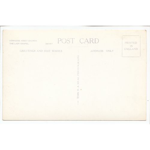The Lady Chapel Downside Abbey Church Somerset RP Postcard