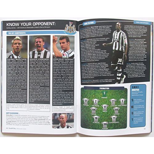 MATCH PROGRAMME 2009-10 CARDIFF CITY v NEWCASTLE UNITED (Near Mint Condition)