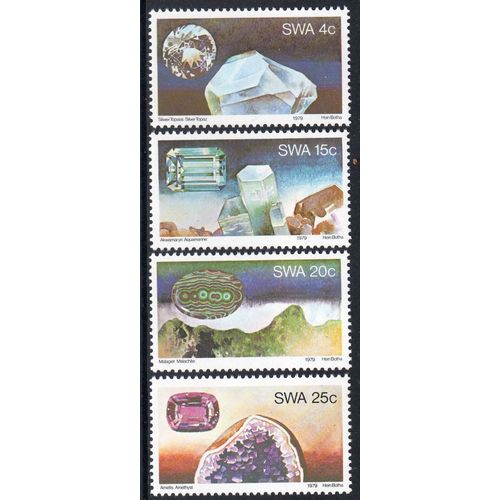 SWA Sg334 - Sg337 1979 Gemstones set MINT NEVER HINGED (N8/2)