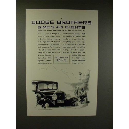 1930 Dodge Brothers Six Car Ad - Sixes and Eights