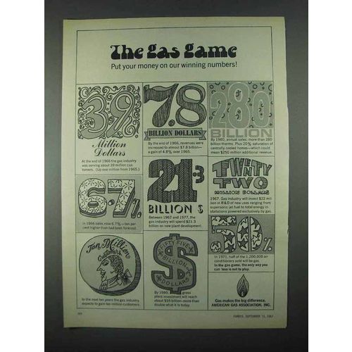 1967 American Gas Association Ad - The Gas Game