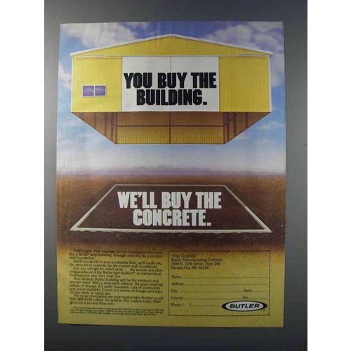 1981 Butler Agri-Builder Steel Buildings Ad - You Buy