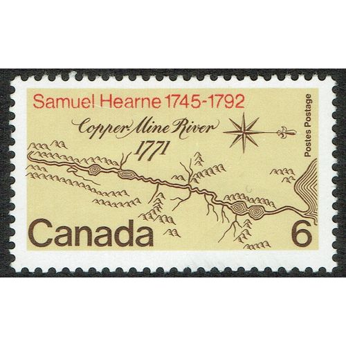 Canada 1971 Bicentenary Hearnes Expedition 6c Red Brown and Buff SG682 MM