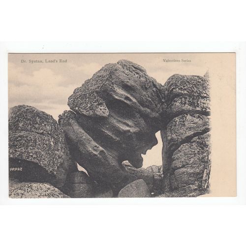 Dr Syntax Rocks Lands End Postcard Cornwall 10942a