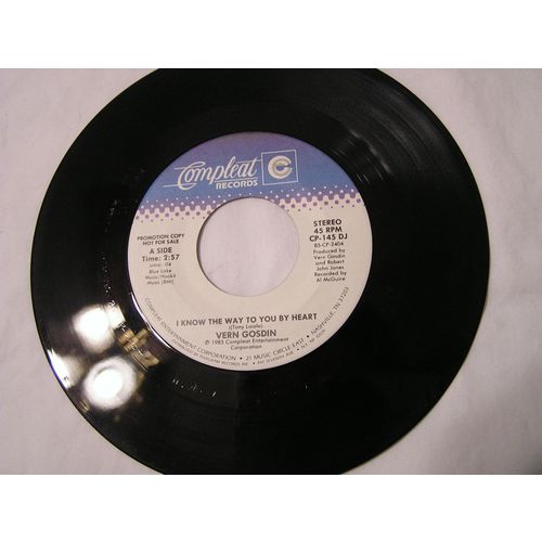 Vern Gosdin Promo 45-I KNOW THE WAY TO YOU BY HEART STEREO