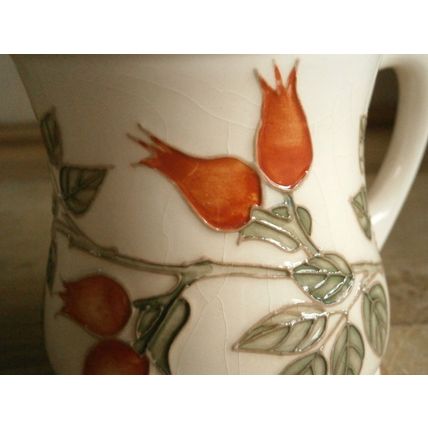 Moorcroft Tube Lined Rose Hip Mug A/F