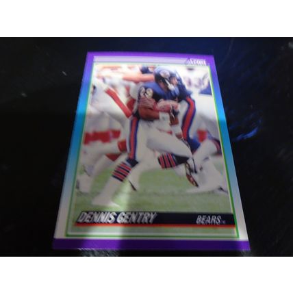 1990 Score Football Card # 162 Dennis Gentry Excellent-Mint (6) Chicago Bears