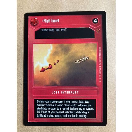 Star Wars CCG: Cloud City Limited # Flight Escort (A) dark 1997 decipher