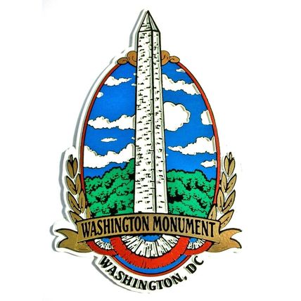 Washington Monument Washington D.C. Oval Fridge Magnet