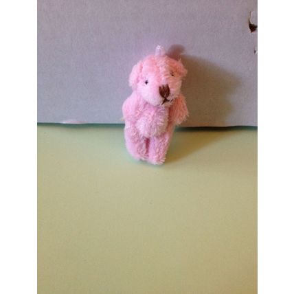 Pink Fluffy Teddy - Miniature