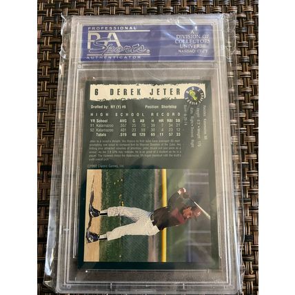 1992 DEREK JETER CLASSIC DRAFT PICKS PAS 10