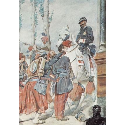 Victor Emmanuel II Battle Of Solferino Napoleon Painting Postcard