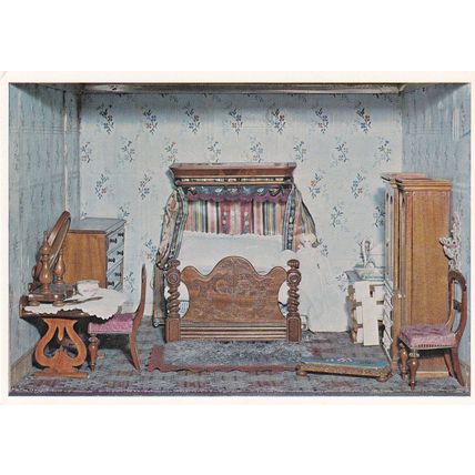 Dolls House Oakenshaw Surbiton Surrey Bedroom Model Postcard