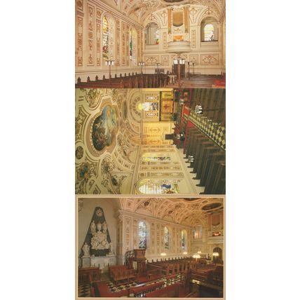 Witley Parish Church Worcester Stained Glass Altar 3x Postcard s