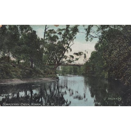 Bomaderry Creek Australia Antique New South Wales Postcard