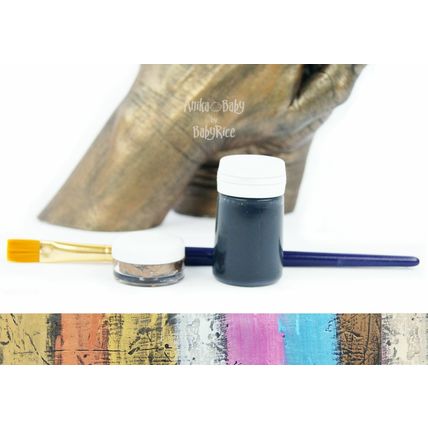 Paint Effects Finishing Kit Wax Metallic Lustre Bronze Silver Gold Pewter Brass