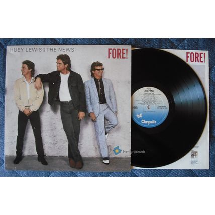 Huey Lewis And the News Fore! 1986 Used LP Pop Rock USA