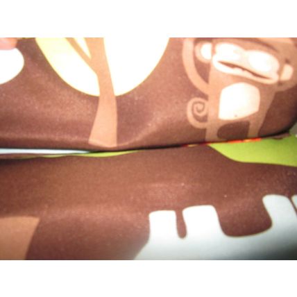 Circo Kids Shower Curtain 72 x 72 monkey giraffe elephant rino lion Jungle