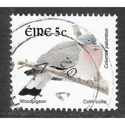 EIRE IRELAND 2002 BIRDS WOODPIGEON USED 5c