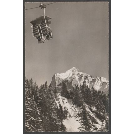 Bergbahn, Grindelwald-First, 1952 - Schudel Foto-AK