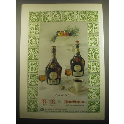 1959 Benedictine and B&B Liqueur Advertisement - Gift of Gifts