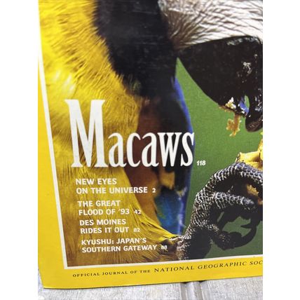 National Geographic Magazine January 1994 Macaws - Vintage Collectable p2