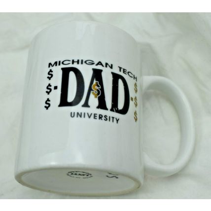 Michigan Tech Dad University coffee cup mug
