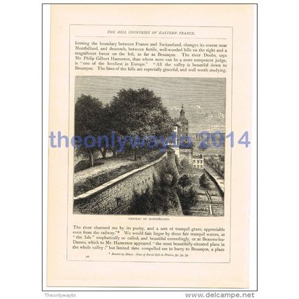Chateau of Montbeliard, France, Book Illustration (Print), 1880