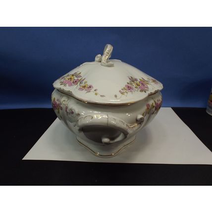 SOUP TUREEN Vegetable Bowl Covered Haviland Limoges Offner New Orleans Austria