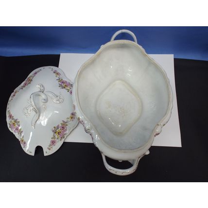 SOUP TUREEN Vegetable Bowl Covered Haviland Limoges Offner New Orleans Austria