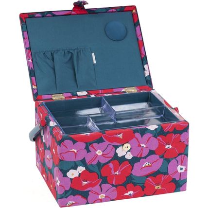 Hobby Gift Large Sewing Craft Hobby Storage Box, Modern Floral