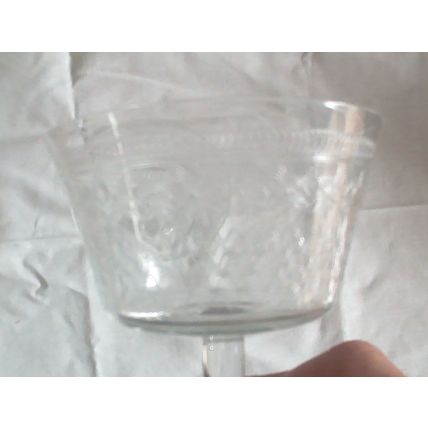 2 Victorian/Edwardian Champagne Coupe Glasses