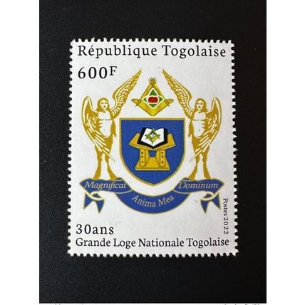Togo 2022 Mi. ? 50 ans Grande Loge régulière franc-maçons freemasonry masonic