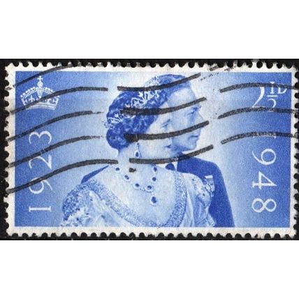 GB 1948 Silver Wedding anniversary 2.5d blue used SG493