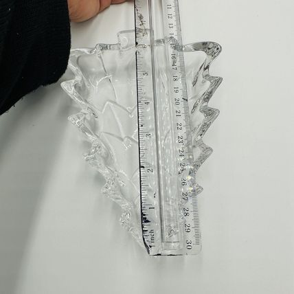 Marquis Waterford Candy Dish Crystal Christmas Tree Shape Clear Tray Serveware