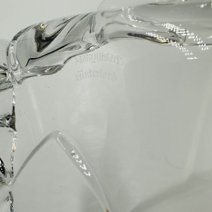 Marquis Waterford Candy Dish Crystal Christmas Tree Shape Clear Tray Serveware