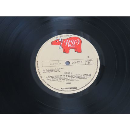 CREAM, VOL 2 VINYL LP.