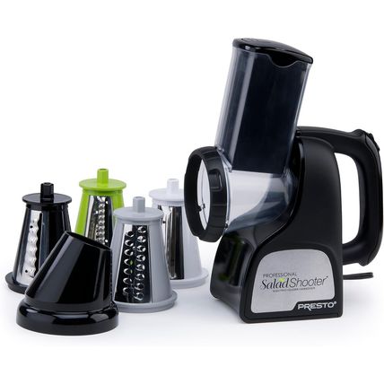 Presto 02970 Professional Saladshooter Electric Slicer/Shredder, Black,1 Count