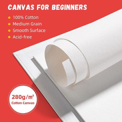 Simetufy 11 X 14 Inch 42 Pack Painting Canvas Boards- Gesso Primed Acid-Free 100