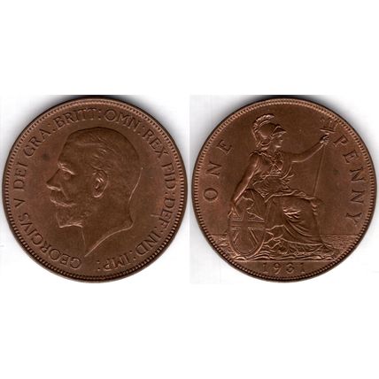 Great Britain. George V. Penny 1931. dy23520