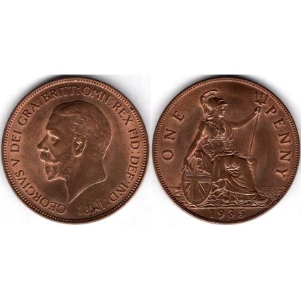 Great Britain. George V. Penny 1935. dy23493
