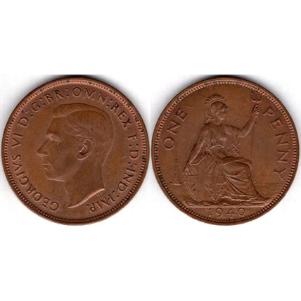 Great Britain. George VI. Penny 1940. AU. dy23524