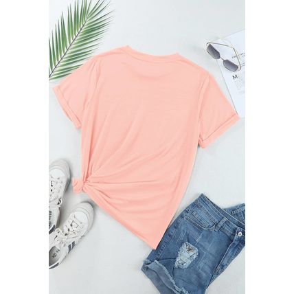Pink Easter Eggs Bunny Ear Bow Boots Printed Tee