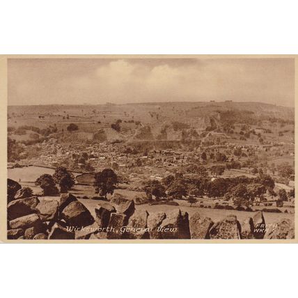 ED 82 WIRKSWORTH - GENERAL VIEW. PRINTED POSTCARD