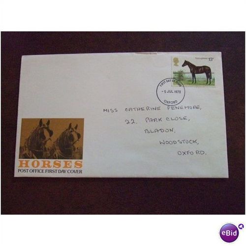 1978 GB Horses Thoroughbred 13p fine used stamp SG 1066